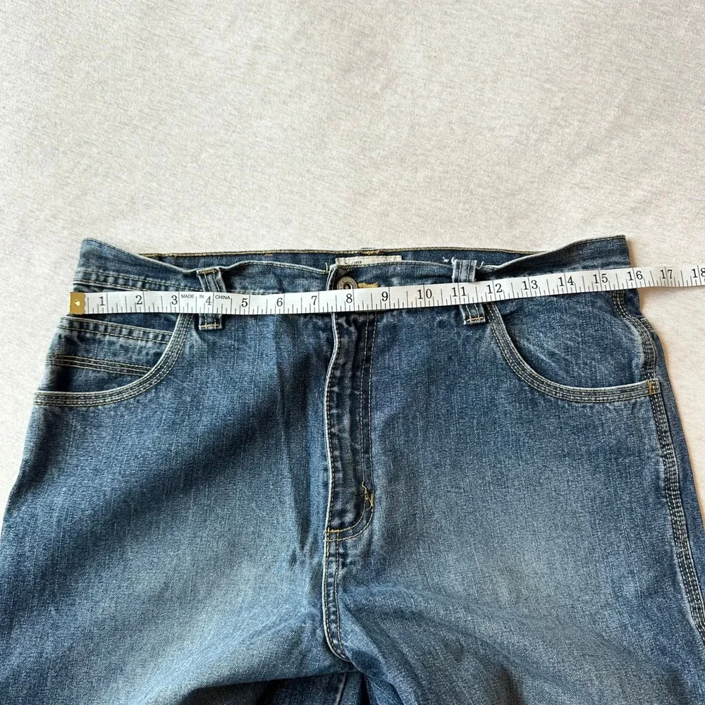 Carters‎ Watch the Wear Mens 18H Blue Denim Carpenter Jeans Wide Leg Workwear